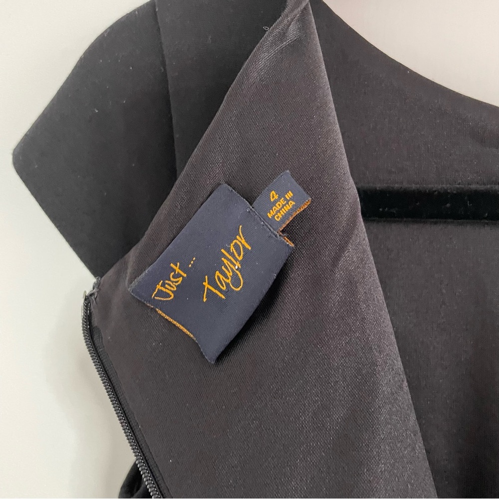 Taylor Black Cocktail dress with adjustable tie waist - Picture 6 of 8